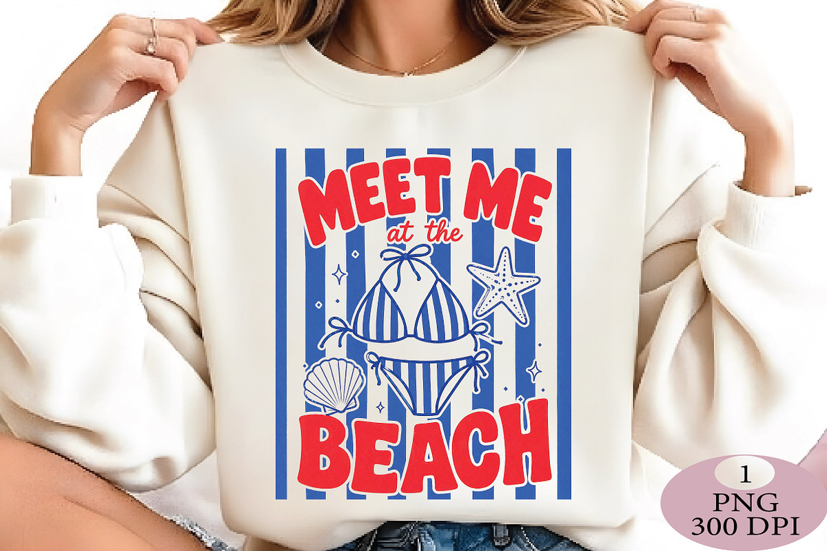 Meet Me At The Beach PNG, an Illustration by Daily.Designs (Photo 3 of 5)