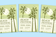 Beach Festival Flyer, a Flyer Template by Gumico Studio. (Thumbnail 1 of 3)