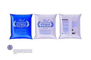 Milk Sachet Mockup 500g