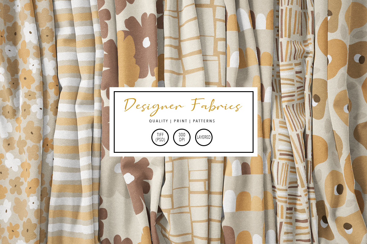 Retro Mod Flowers Vector Patterns, a Pattern Graphic by Jennadesigns (Photo 3 of 13)