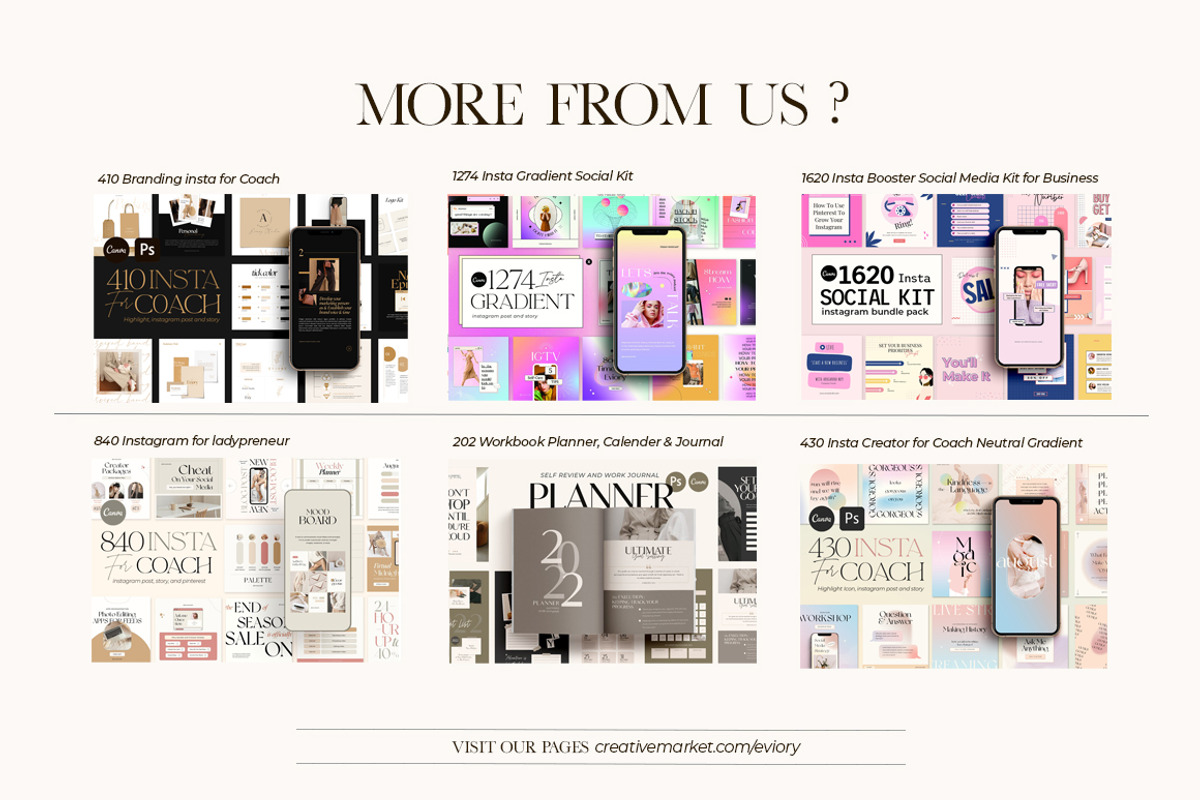 BEST SELLER Bundle Eviory, a Social Media Template by Eviory (Photo 49 of 50)