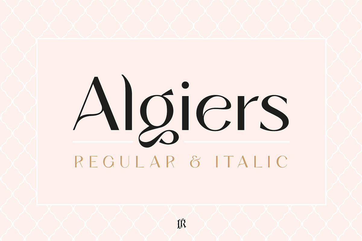 Algiers - A Modern Sans Serif, a Sans Serif Font by Ivan Rosenberg (Photo 1 of 14)