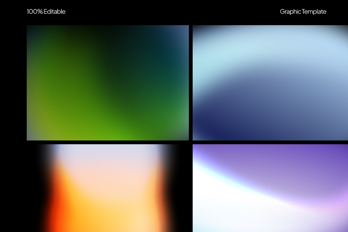 Gradient Collection Graphic Template, a Background Graphic by Rozepaars Design (Photo 4 of 5)