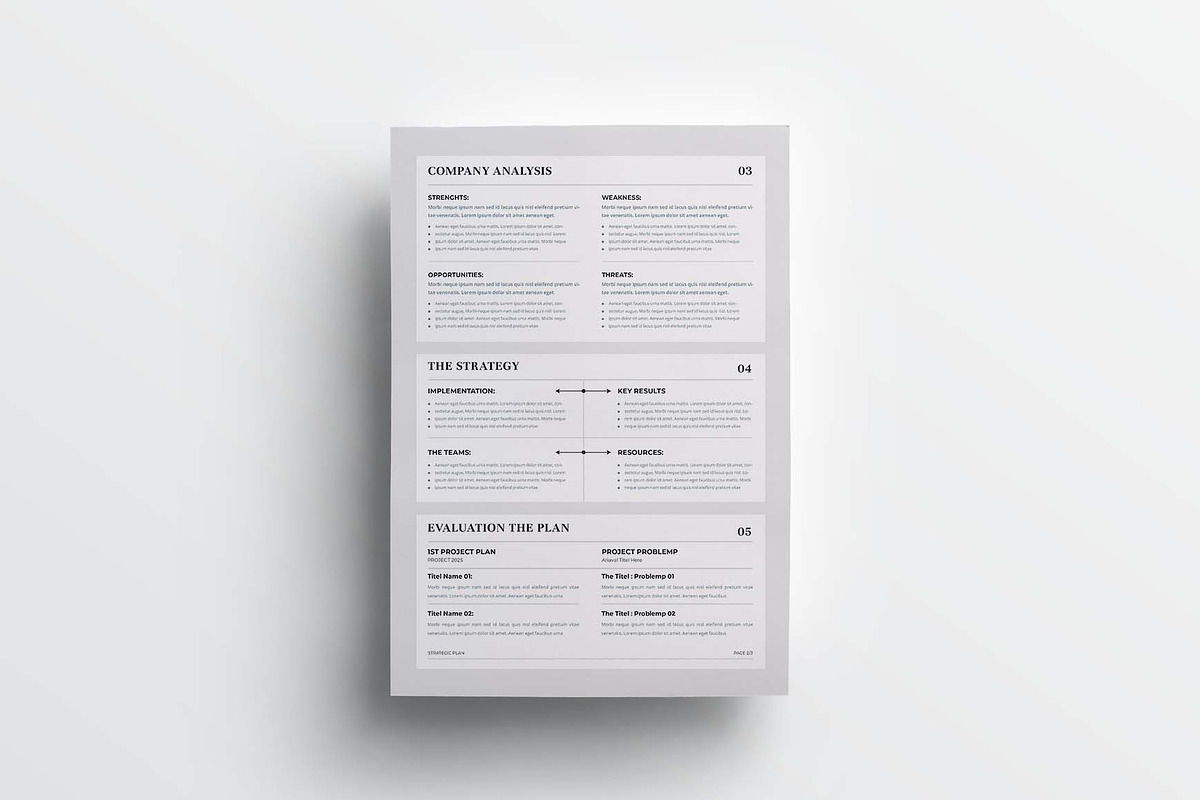 Strategic Plan | MS Word & Indesign, a Stationery Template by design_hut (Photo 4 of 7)