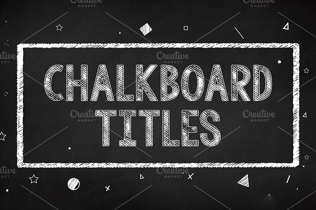 Chalkboard Titles, a Templates & Theme by VaheGrigoryan (Photo 2 of 13)