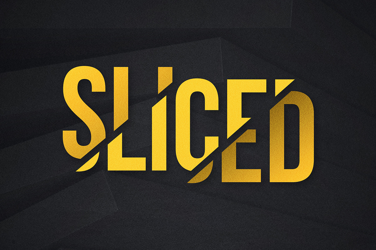 Sliced Title Text Effect, a Layer Style Add-On by Design Squad