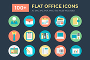 100+ Flat Office Icons, a Duotone Icon by Vectors Market (Thumbnail 1 of 4)
