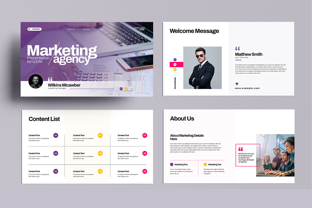 Marketing Plan Presentation Template, a Presentation Template by MightyDesign (Photo 2 of 8)