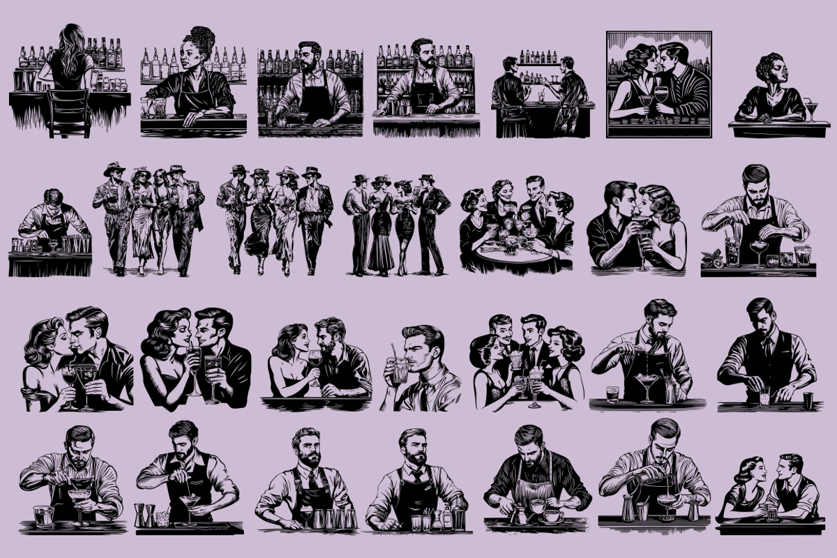 Cocktail Alcohol Drinks Illustration, a Food Illustration by Nocturnal Wolf (Photo 13 of 14)