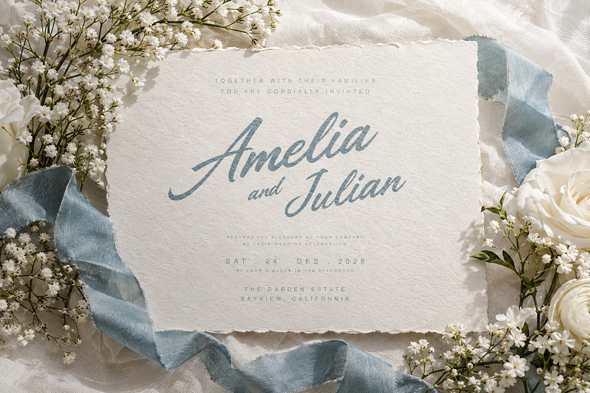 Aureline Celestia – Elegant Script, a Script Font by Brainwave (Photo 2 of 8)
