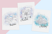 Couples travel bucket list, an Illustration by Kate Snitser (Thumbnail 3 of 7)