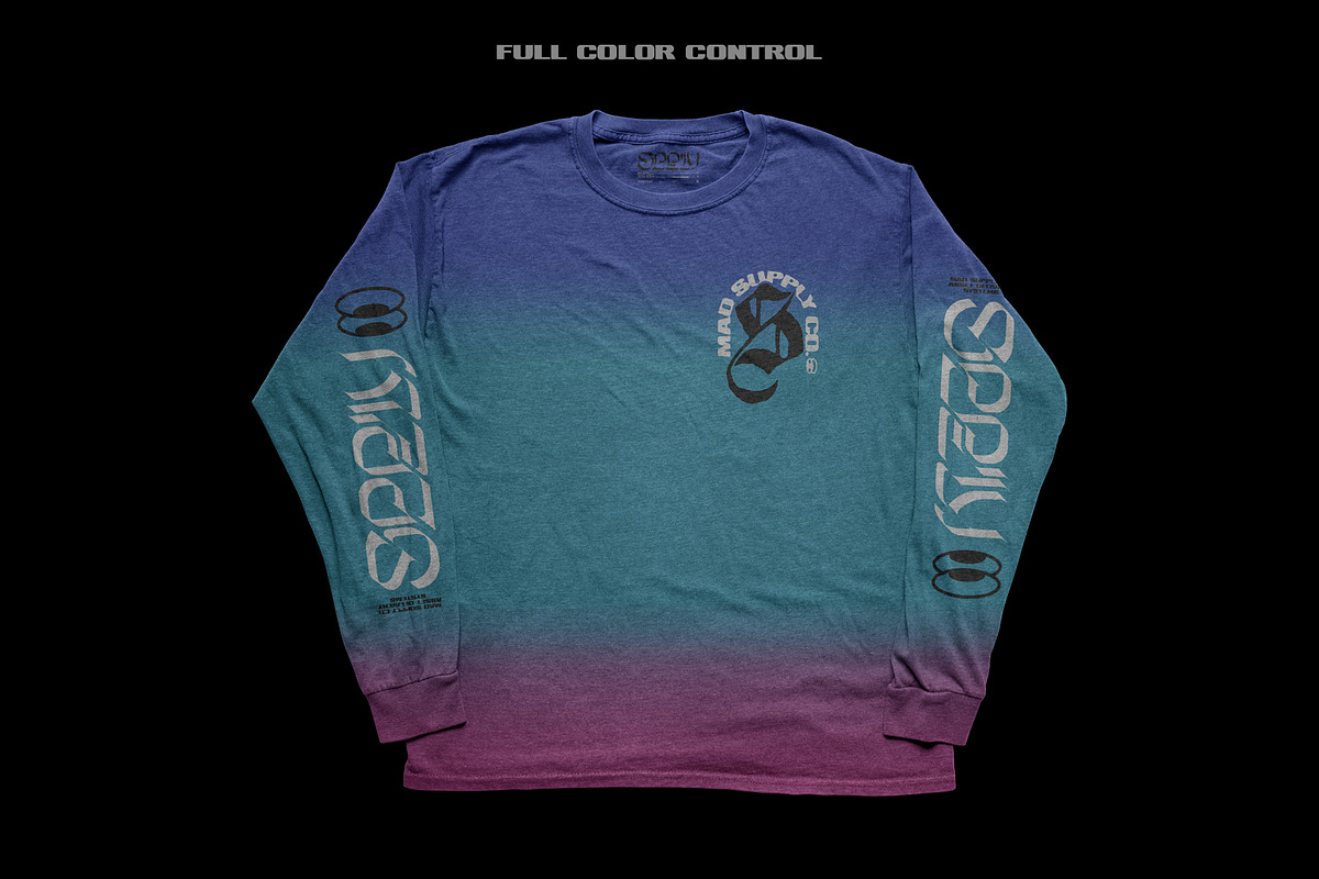 Vintage Long Sleeve T-Shirt Mockup, a Shirt Mockup by Mad Supply (Photo 3 of 4)