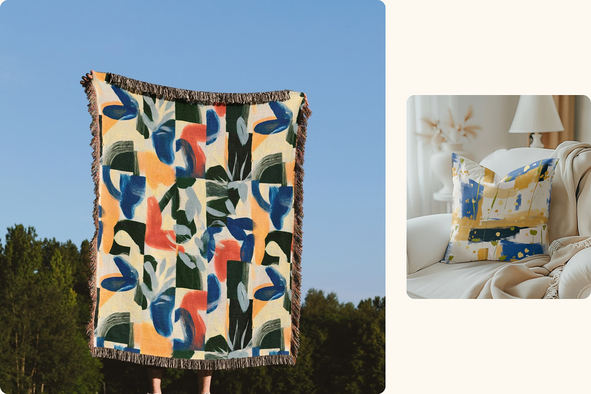 Cobalt Studio Abstract Patterns, a Pattern Graphic by Ninterints (Photo 7 of 10)