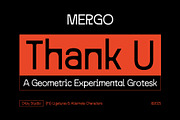 Mergo – Geometric Experimental Grote, a Slab Serif Font by Drizy (Thumbnail 10 of 10)