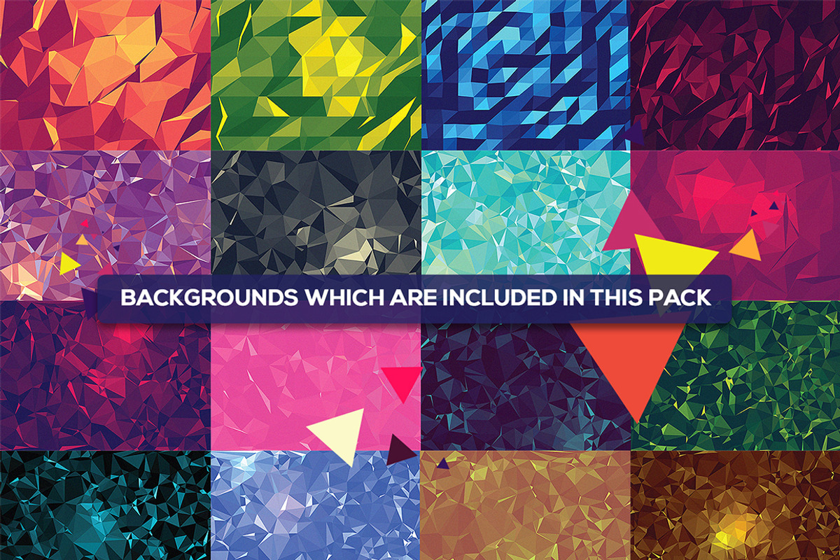 75 Vector Geometric Backgrounds V.5 preview 2