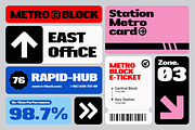 Metro Block - Sans Serif Display Fon, a Sans Serif Font by Studio Moara (Thumbnail 3 of 7)