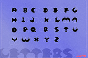 Retro Cyber Lunar Font Moon Typeface, a Symbol Font by InkCloudDesign (Thumbnail 9 of 11)