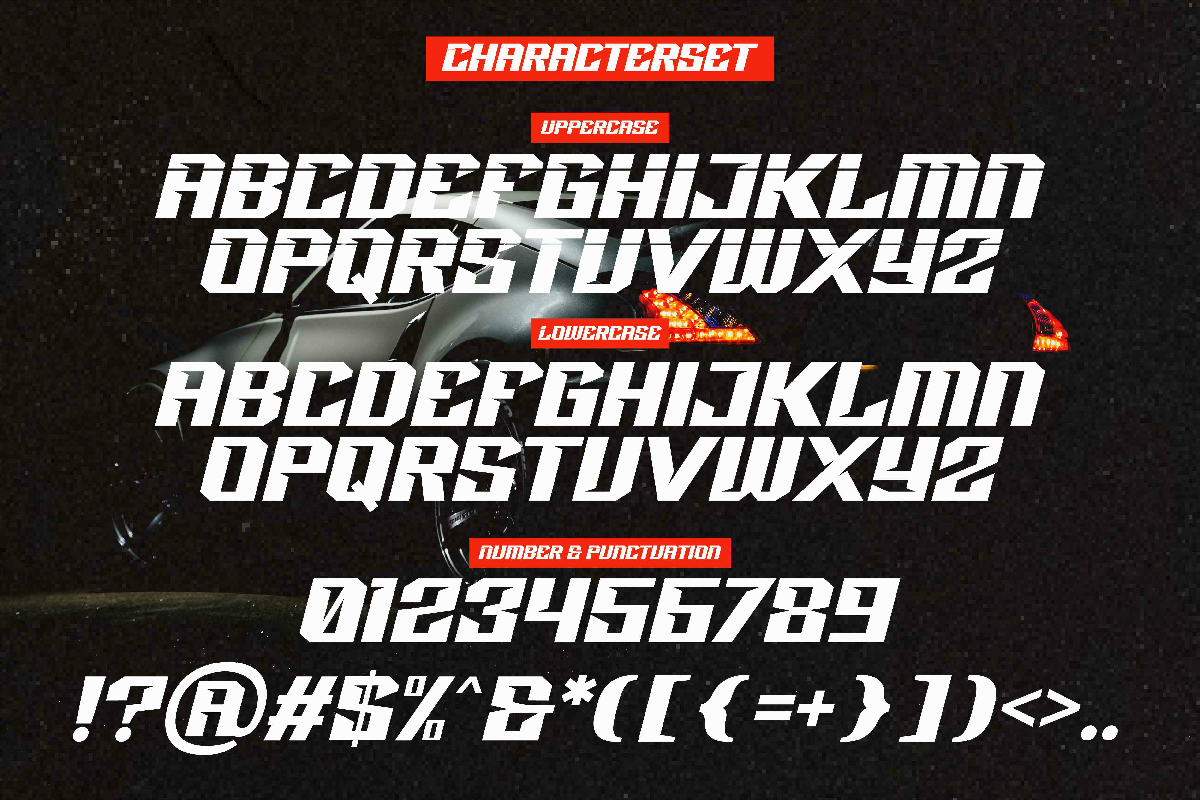 Racing Power Futuristic Speed Font, a Sans Serif Font by Ronny Studio (Photo 7 of 8)