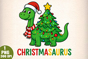 Christmas Png Dinosaur Christmas Tre, an Illustration by Daily.Designs (Thumbnail 1 of 5)