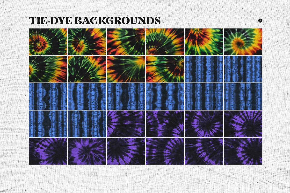 Tie-Dye Backgrounds, a Background Graphic by Freezerondigital (Photo 6 of 14)
