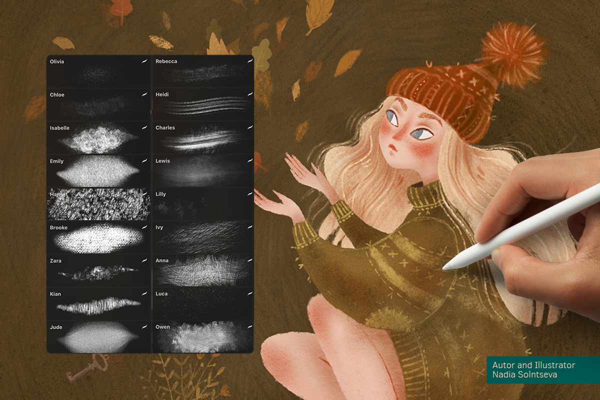 Magic Textures brushes for Procreate, a Brush Add-On by BocadebraShop (Photo 3 of 6)