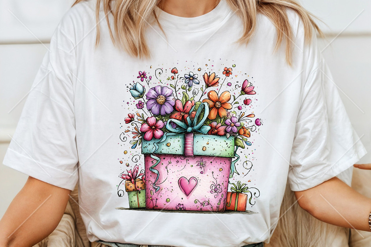 Watercolor Birthday Clipart Bundle, a Seasonal Illustration by Canvas Craft (Photo 6 of 10)