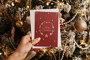 Christmas postcard mockup set 1 v1, a Print Template by Mocart (Thumbnail 6 of 14)