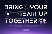 Median - Futuristic Sci-fi Font, a Sans Serif Font by Hamz Studio (Thumbnail 8 of 12)
