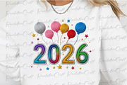Yarn Crochet Happy New Year 2026 Png, an Illustration by OK Design (Thumbnail 2 of 4)