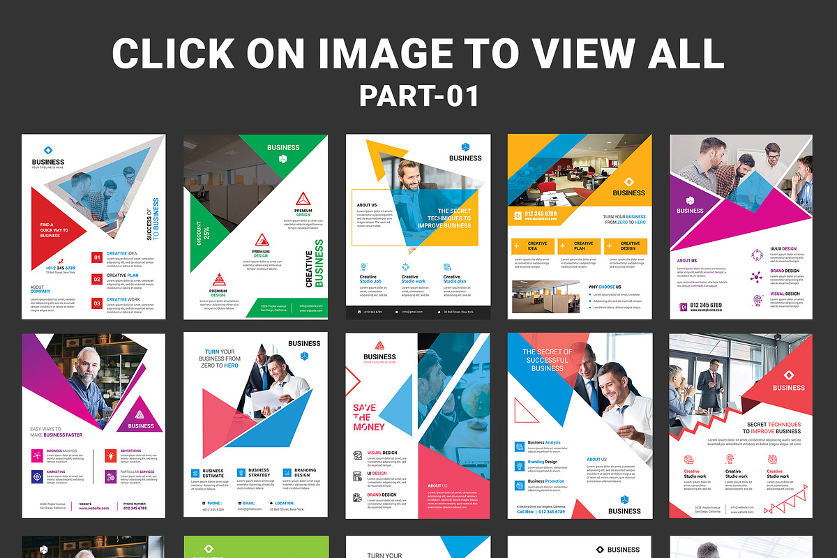 500+ Flyers Mega Bundle 99% OFF, a Flyer Template by Imagine Design Studio (Photo 2 of 98)