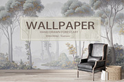 Forest Art Wallpaper Set, an Illustration by fei long (Thumbnail 1 of 9)