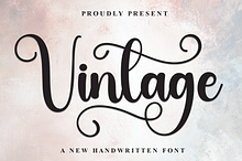 Vintage | Script Font