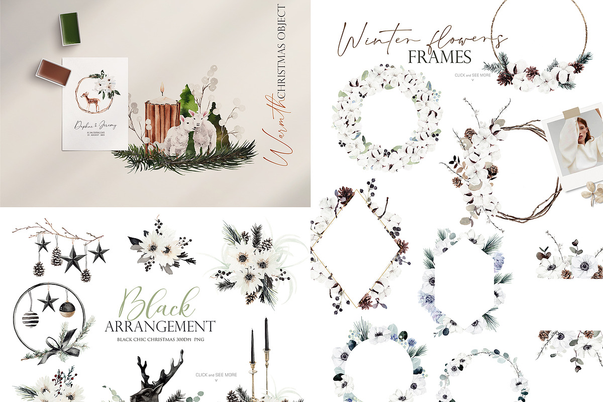 Watercolor Flower Bundle-50 in 1, an Illustration by Beigetime (Photo 6 of 10)