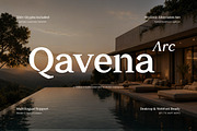 Qavena Arc - Residential Serif Font, a Serif Font by productype1 (Thumbnail 1 of 12)