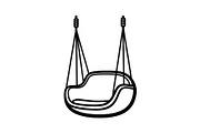 Hanging Egg Chair Silhouette Bundle, an Illustration by Designer_Momina (Thumbnail 13 of 51)