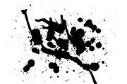 12 Color Splatter Photoshop brushes preview 3