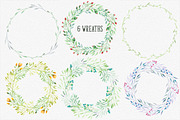Watercolor floral elements, an Illustration by Lina_Lisichka (Thumbnail 3 of 5)
