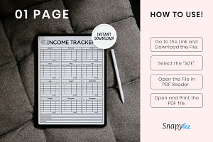 Printable Expense Tracker