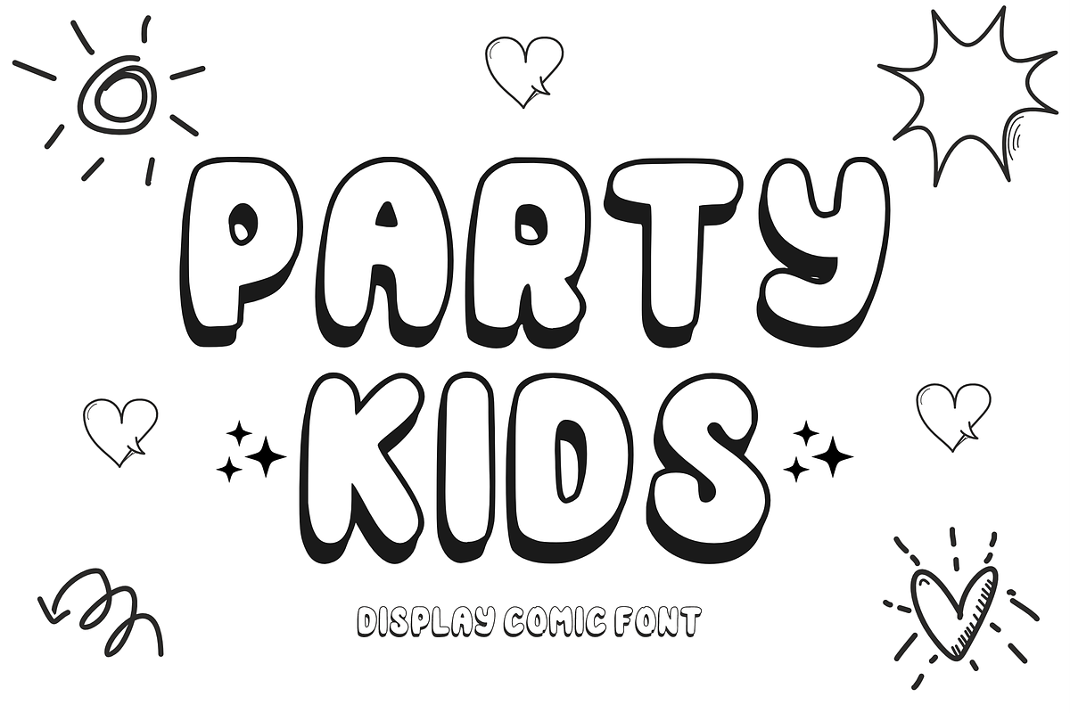 Great Kids - Cute Display Font, a Font by KiddoGlyphs Studio (Photo 1 of 3)