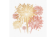 New year Fireworks Clipart, a Seasonal Illustration by Creative design (Thumbnail 7 of 7)