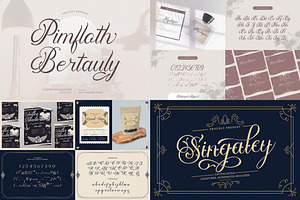 90% OFF! Elegant Script Font Bundle