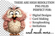 Funny Spring Owl Clipart, an Illustration by Daily.Designs (Thumbnail 2 of 8)