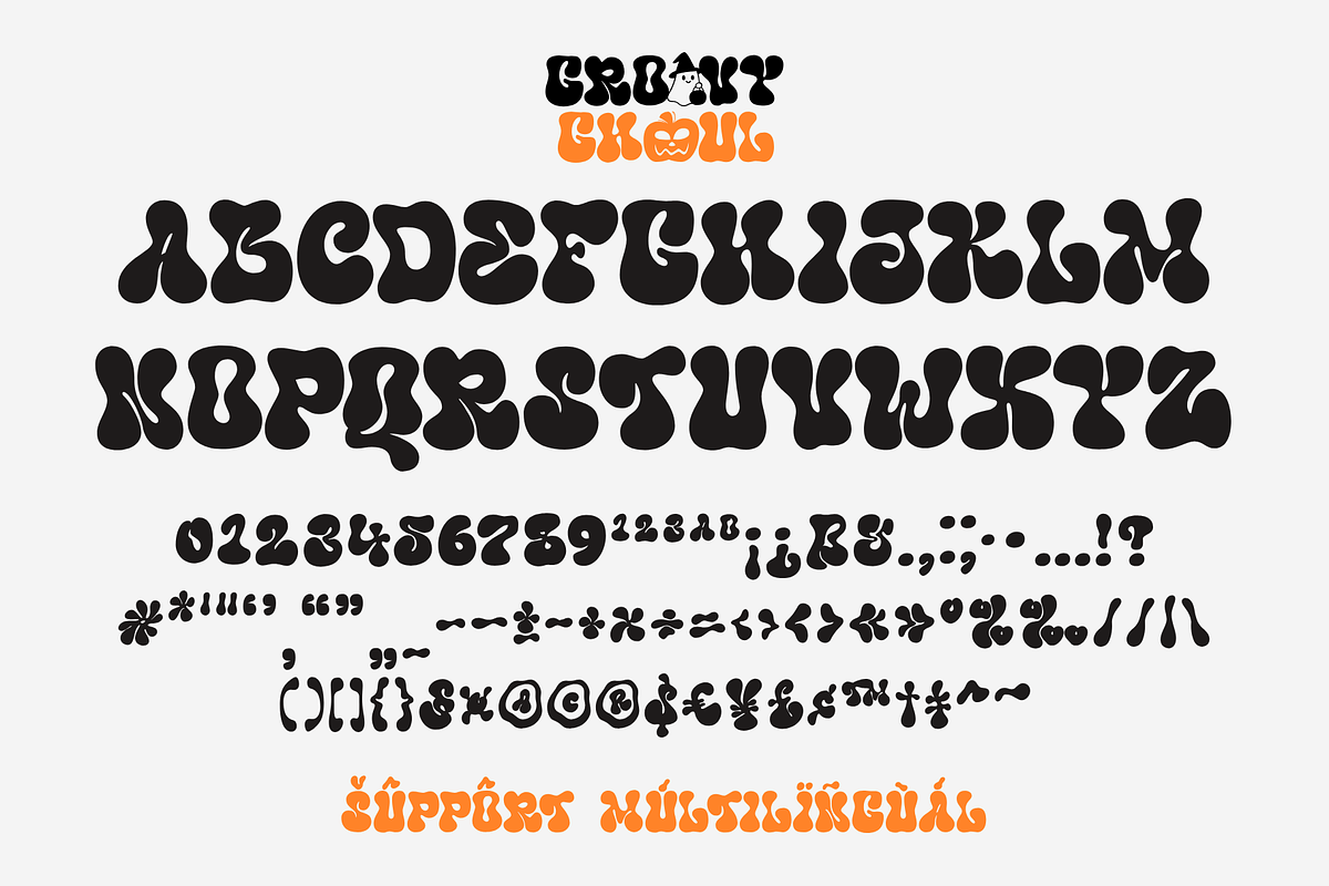 Groovy Ghoul Display Font, a Sans Serif Font by Ainun Jinan (Photo 10 of 10)