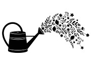 Floral Watering Can Design Bundle, an Illustration by Gaye Art (Thumbnail 6 of 31)