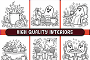 Haunted Pumpkin Spice Cafe, a Decorative Illustration by Ink Gallery (Thumbnail 4 of 4)