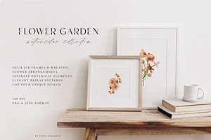 Flower Garden Watercolor Collection