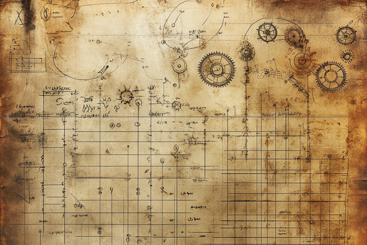 Steampunk Grunge Ledger Texture