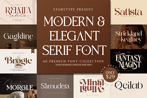 SALE! Modern & Elegant Serif Font, a Serif Font by Storytype Studio