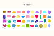 Speech Bubbles Set | 100% Hand Drawn, an Object Illustration by Kristina Chistiakova (Thumbnail 4 of 4)