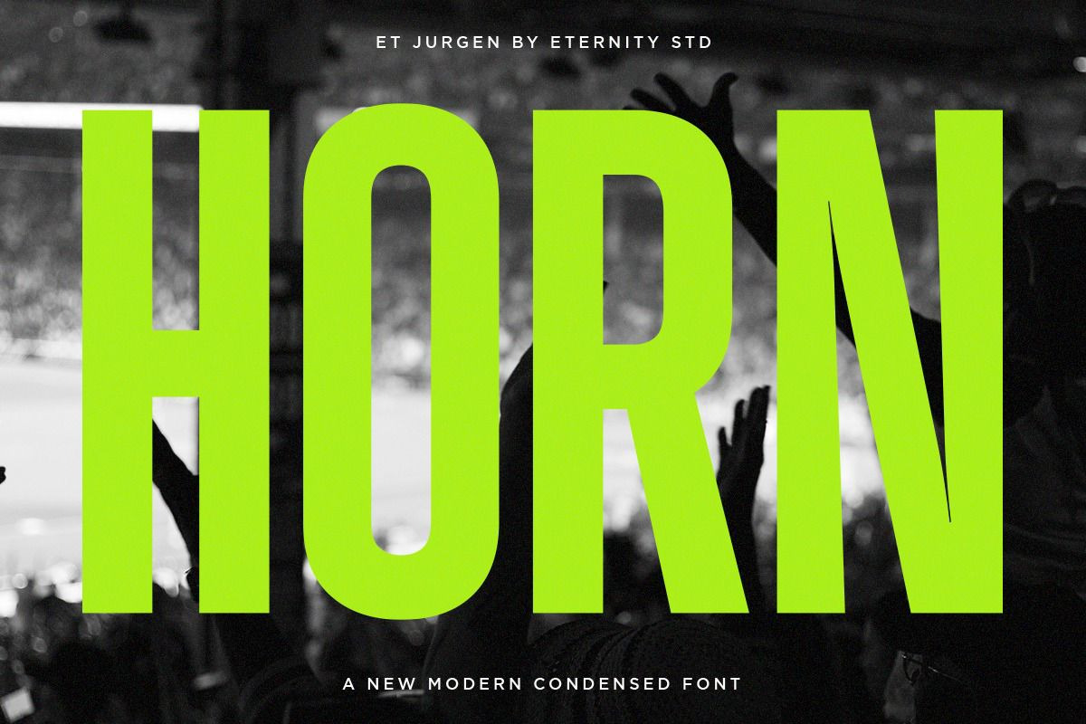 ET Jurgen -New Modern Condensed Font, a Sans Serif Font by Eternity Studio (Photo 6 of 12)
